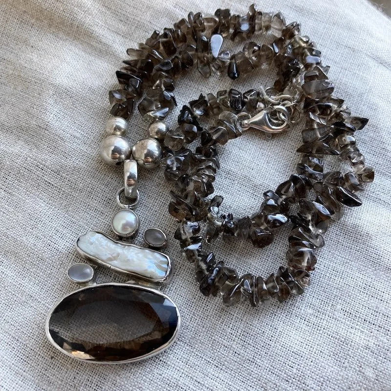 sterling silver smoky quartz necklace 4.jpeg