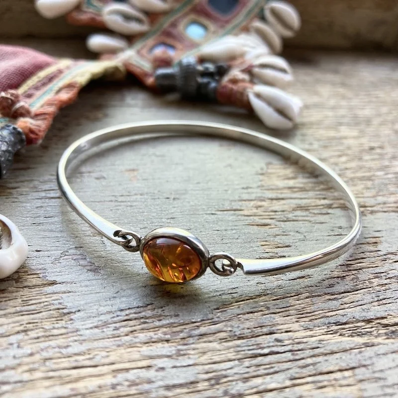 vintage sterling silver and amber bangle 3.jpeg