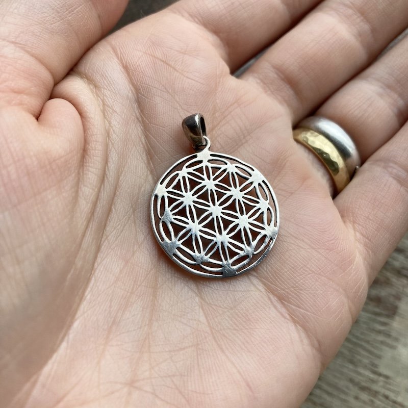 Lovely Sterling Silver Flower of Life Pendant
