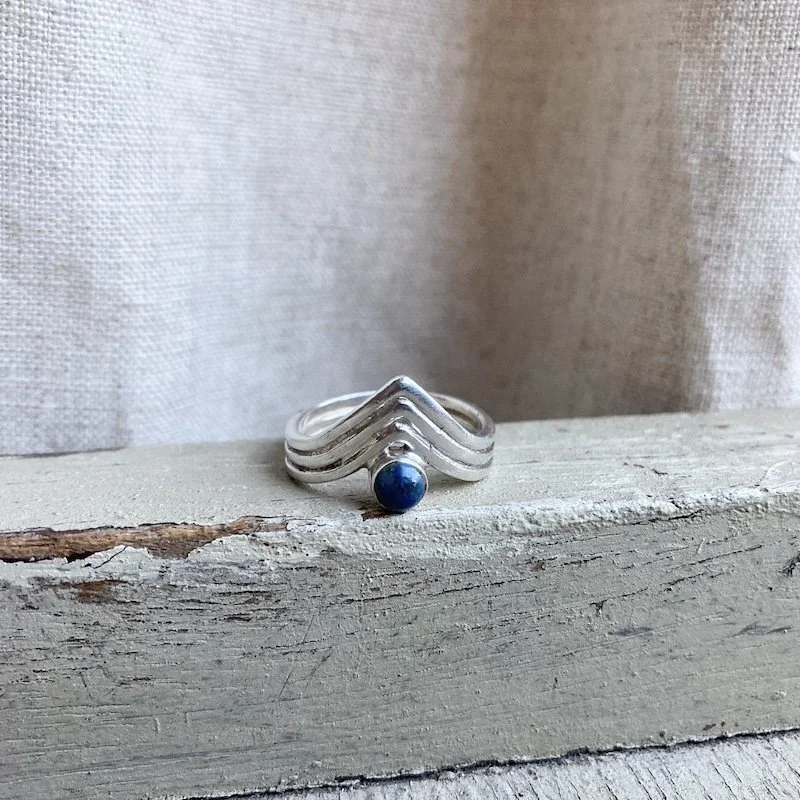 sterling silver lapis lazuli wishbone ring.jpeg