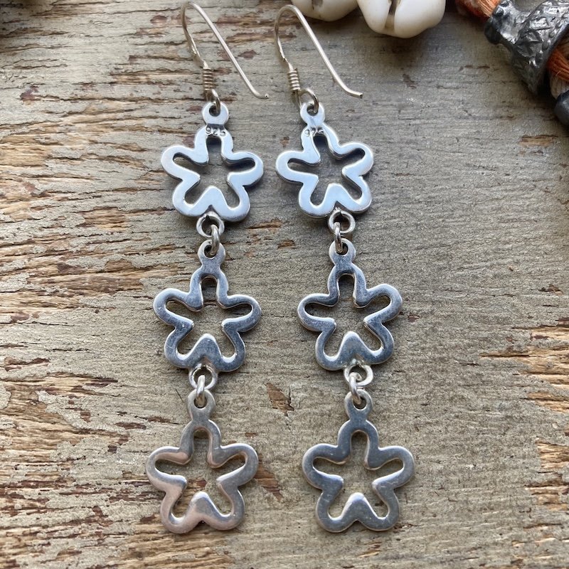 sterling silver dangly flower earrings 2.jpeg