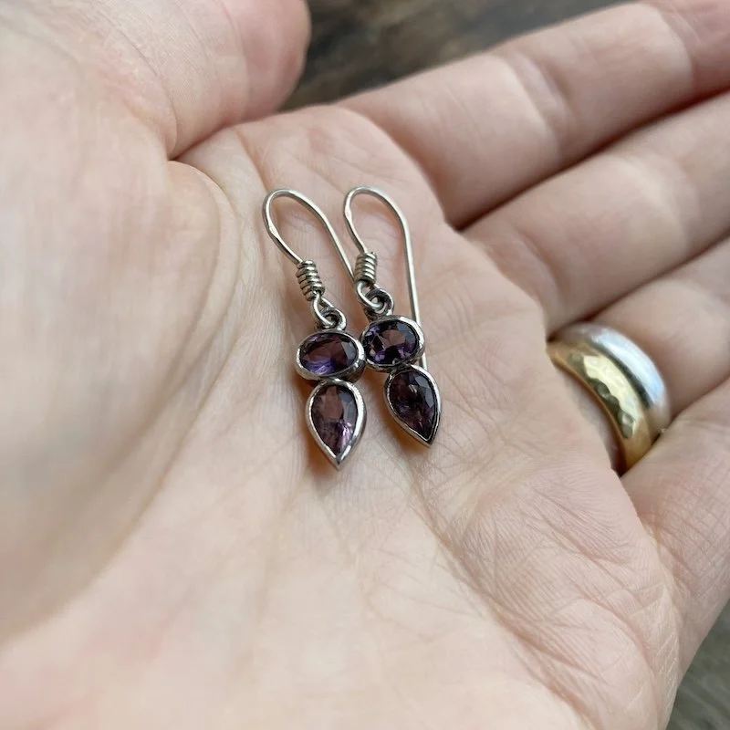 sterling silver sparkly amethyst  earrings 3.jpeg