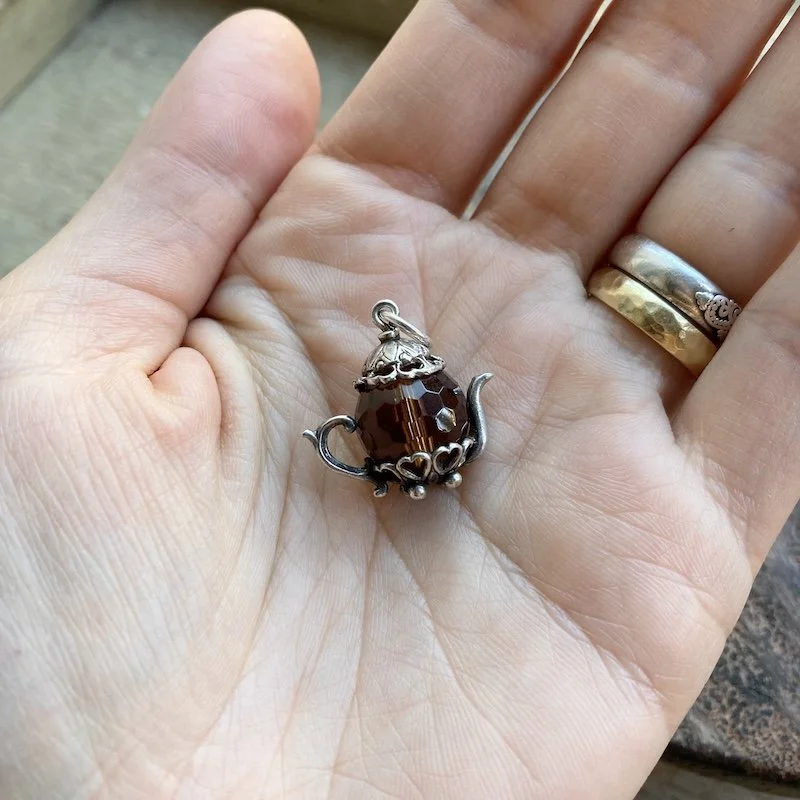 Vintage Sterling Silver Magical Teapot Pendant