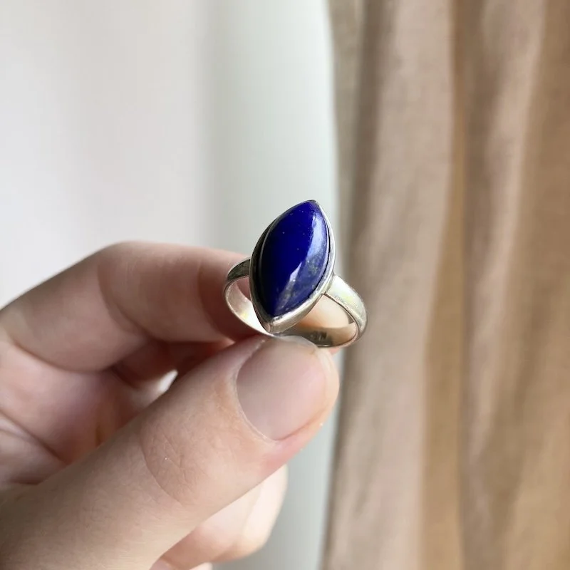 simple sterling silver and lapis lazuli ring 5.jpeg