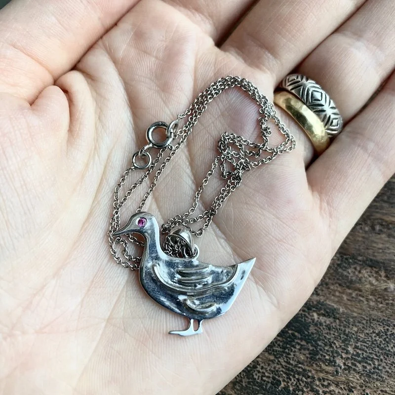 sterling silver duck necklace 4.jpeg