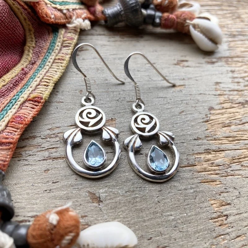 vintage sterling silver and topaz earrings 2.jpeg