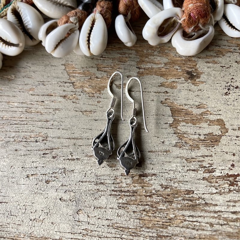 ornate sterling silver earrings with inlaid carnelian 2.jpeg