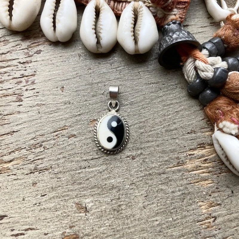Funky Little Sterling Silver Yin Yang Pendant