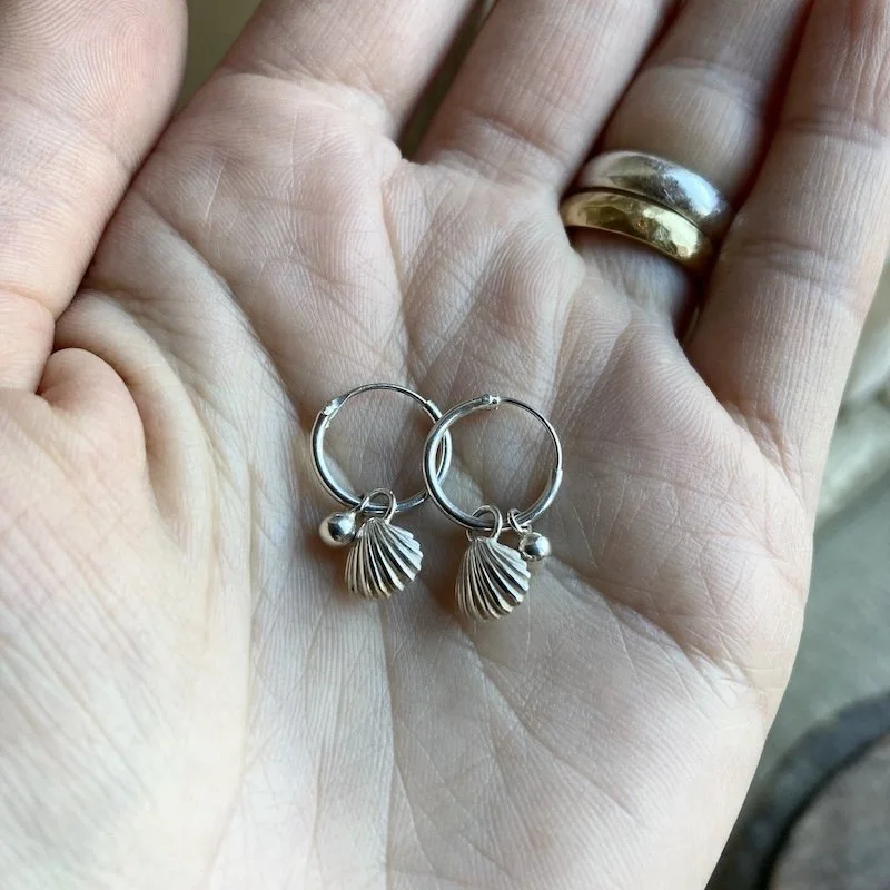 sterling silver seashell hoops 1.jpeg