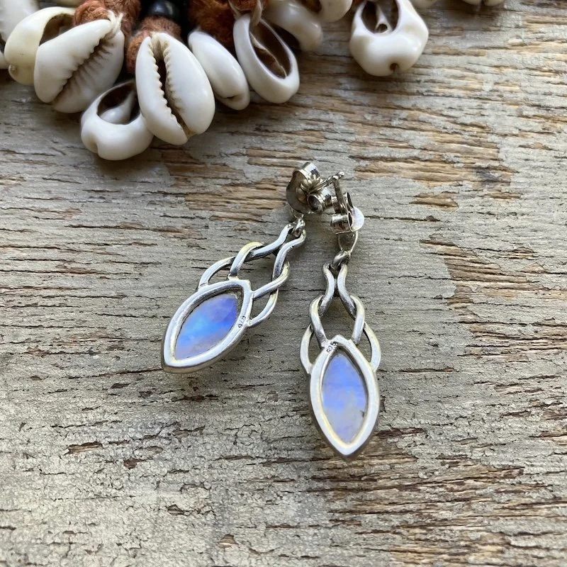 sterling silver and rainbow moonstone earrings 3.jpeg