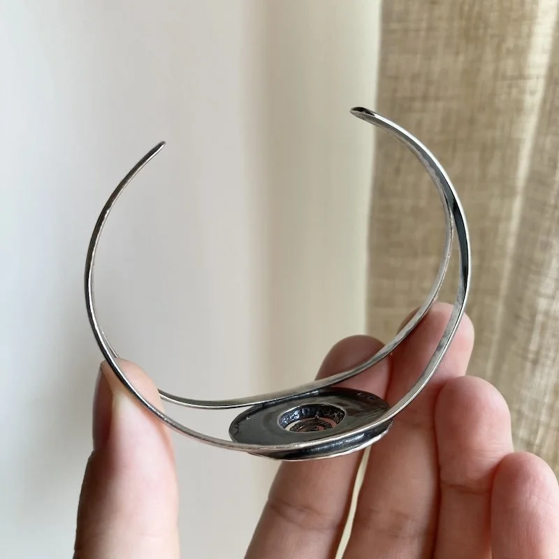 Amazing Vintage Sterling Silver Spiral Cuff Bangle