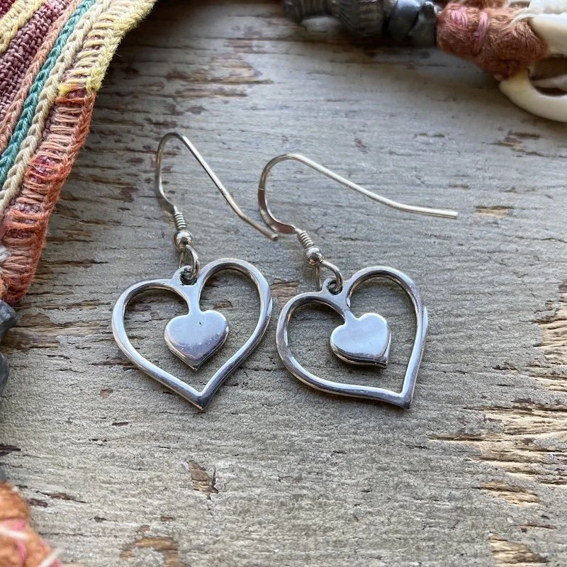 sterling silver and enamel love heart earrings 2.jpeg