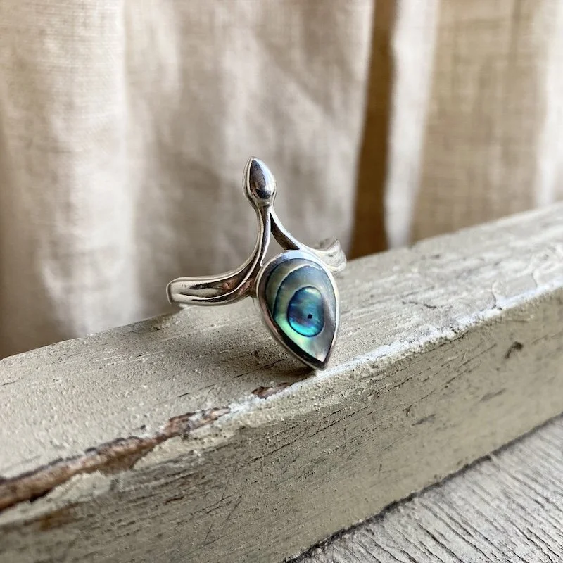 vintage sterling silver and abalone shell ring 3.jpeg