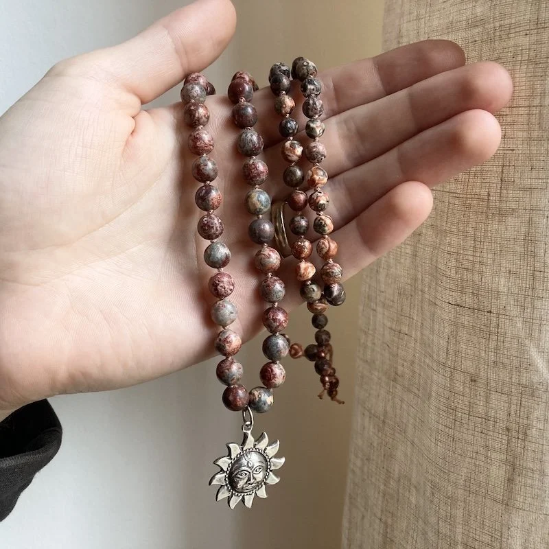 sterling silver sun mala bead necklace.jpeg