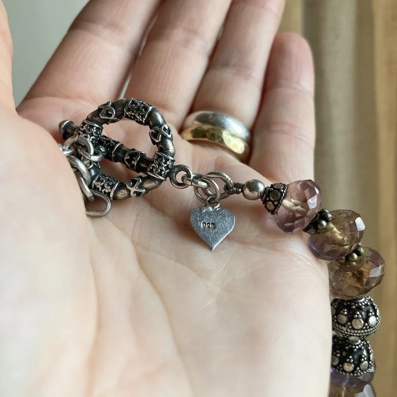 handmade chunky  amethyst and sterling silver beaded necklace 5.jpeg