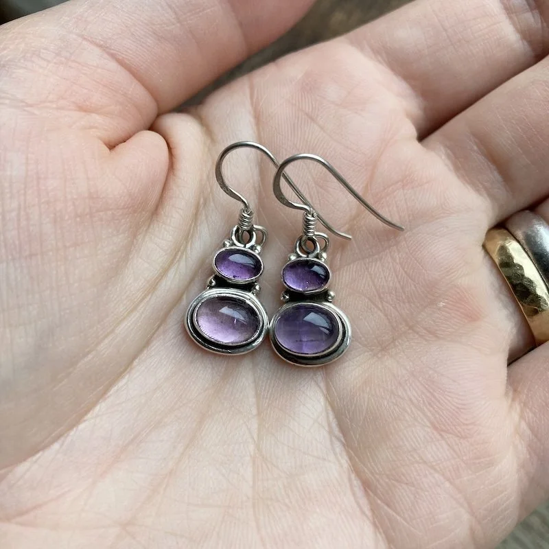 sterling silver and amethyst earrings.jpeg