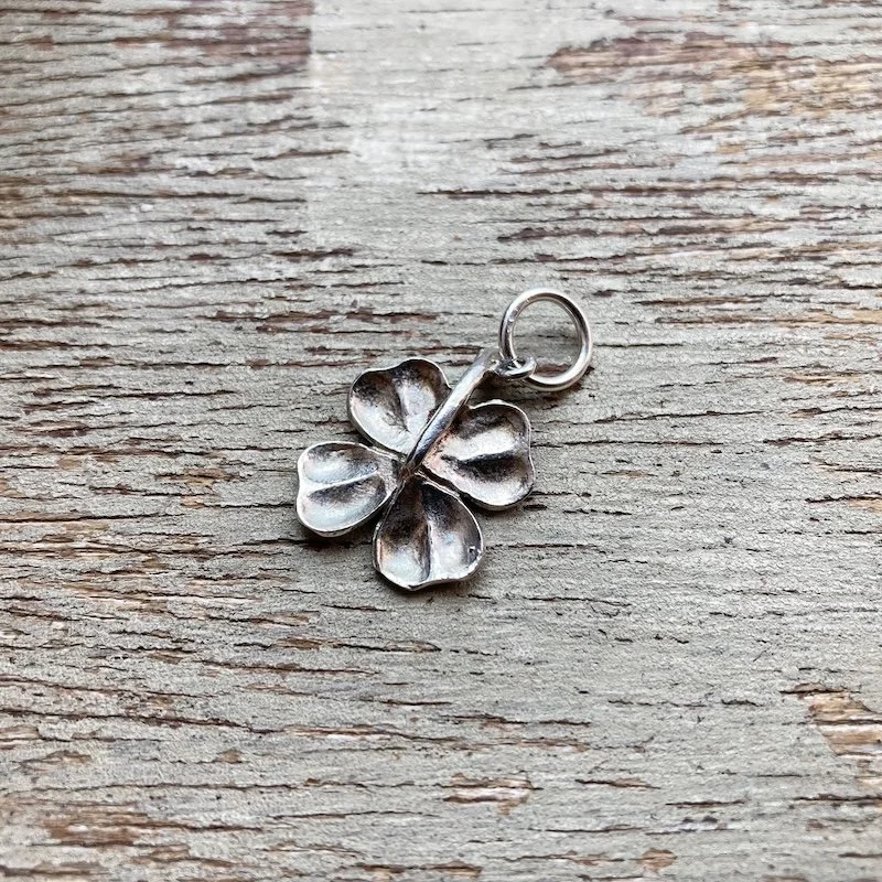 Vintage Sterling Silver Lucky 4-Leaved Clover Pendant