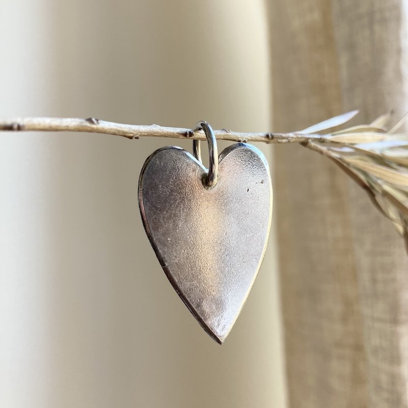 Beautiful Vintage Solid Silver Heart Pendant