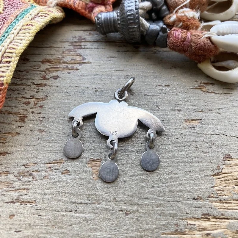 sterling silver Minoan bee pendant 2.jpeg
