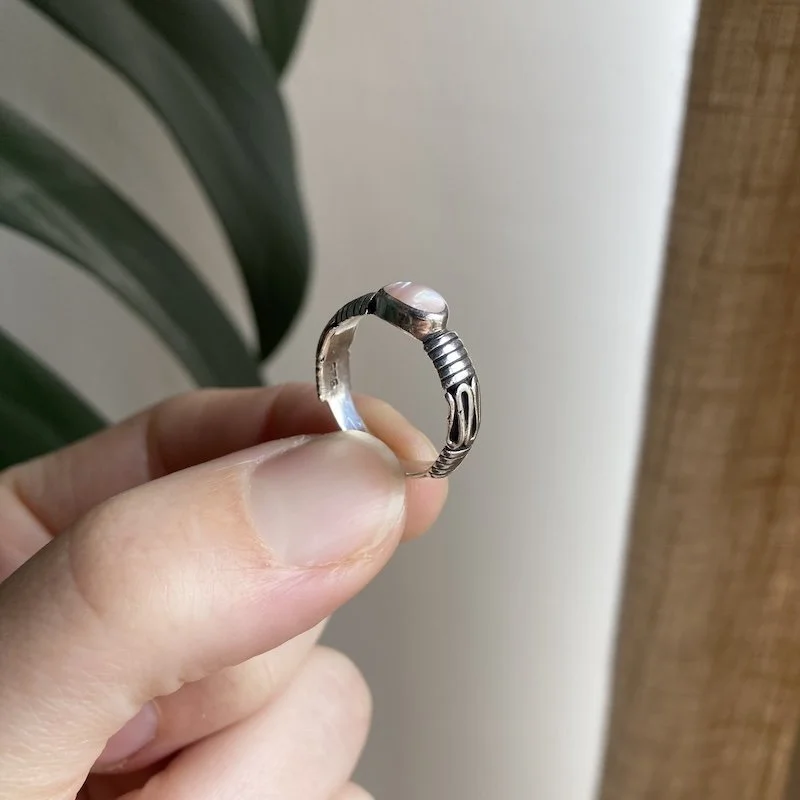 sterling silver and pink mother of pearl ring 4.jpeg