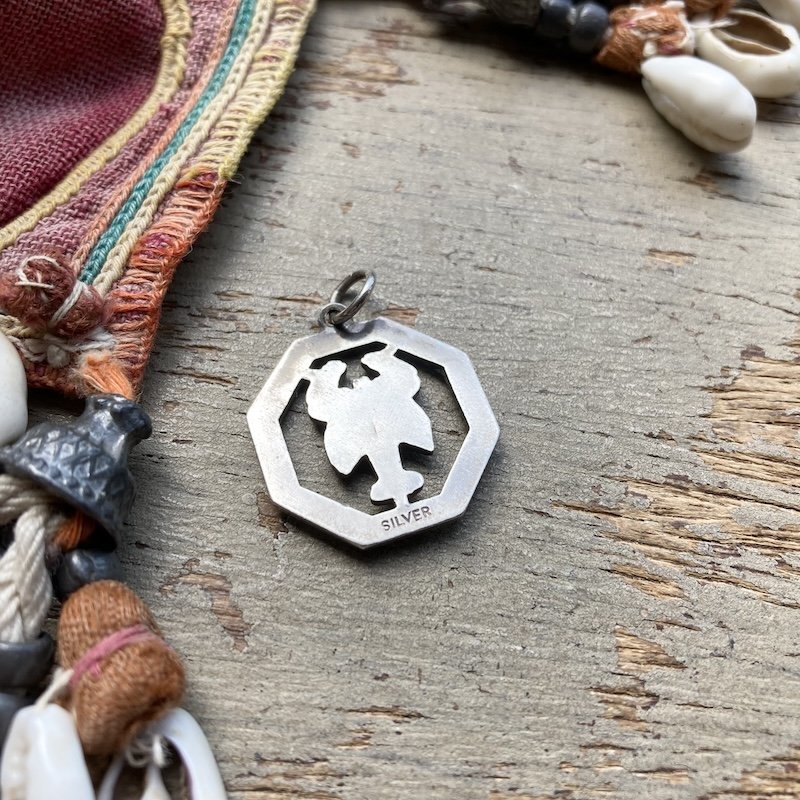 vintage sterling silver Cancer zodiac pendant 2.jpeg