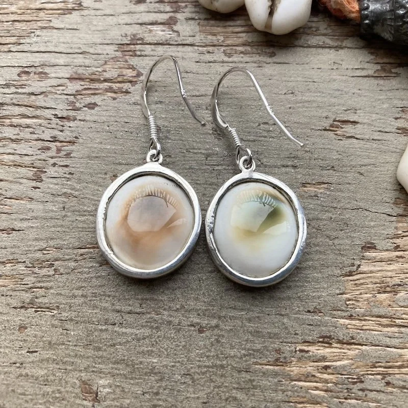 Beautiful Sterling Silver Shiva Eye Earrings