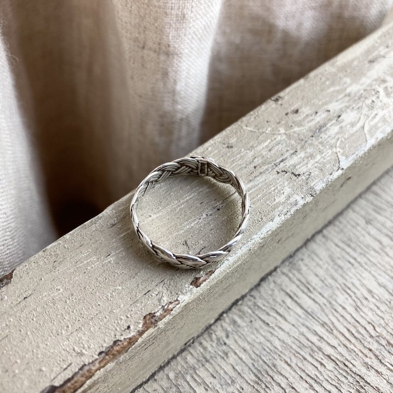 vintage braided sterling silver ring 3.jpeg