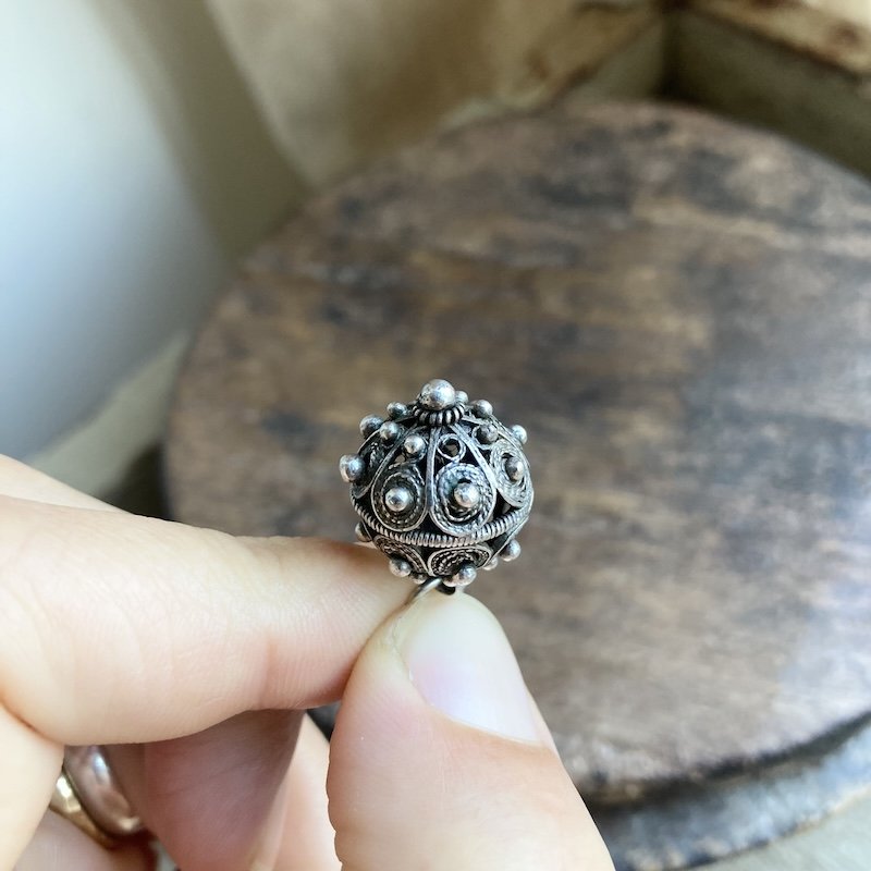 Pretty Vintage Ornate Sterling Silver Pendant