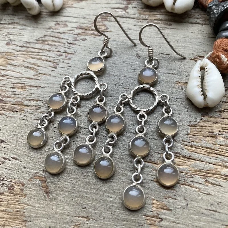 vintage sterling silver and chalcedony earrings 3.jpeg