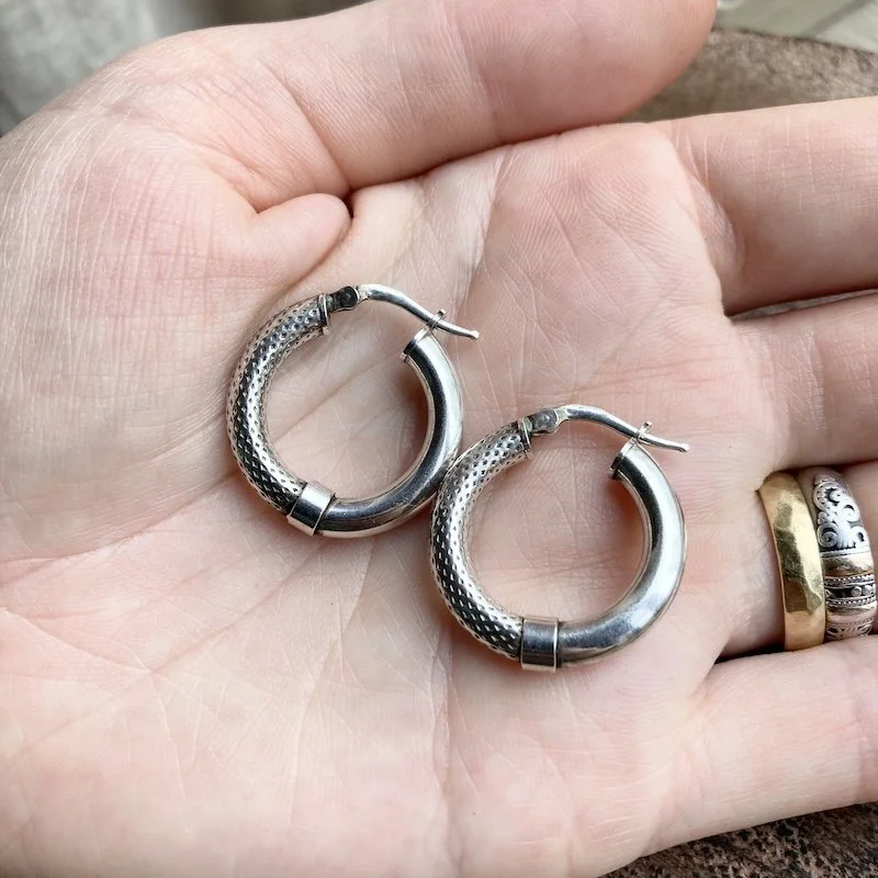 vintage Italian sterling silver hoops 4.jpeg