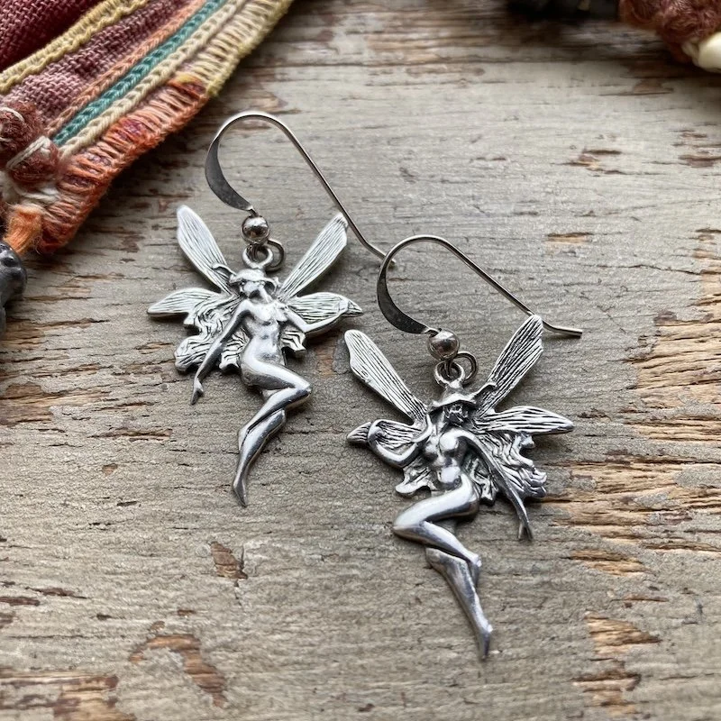 vintage sterling silver fairy earrings 1.jpeg