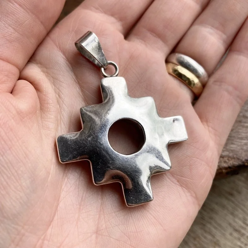 large 950 silver Chakana pendant 3.jpeg