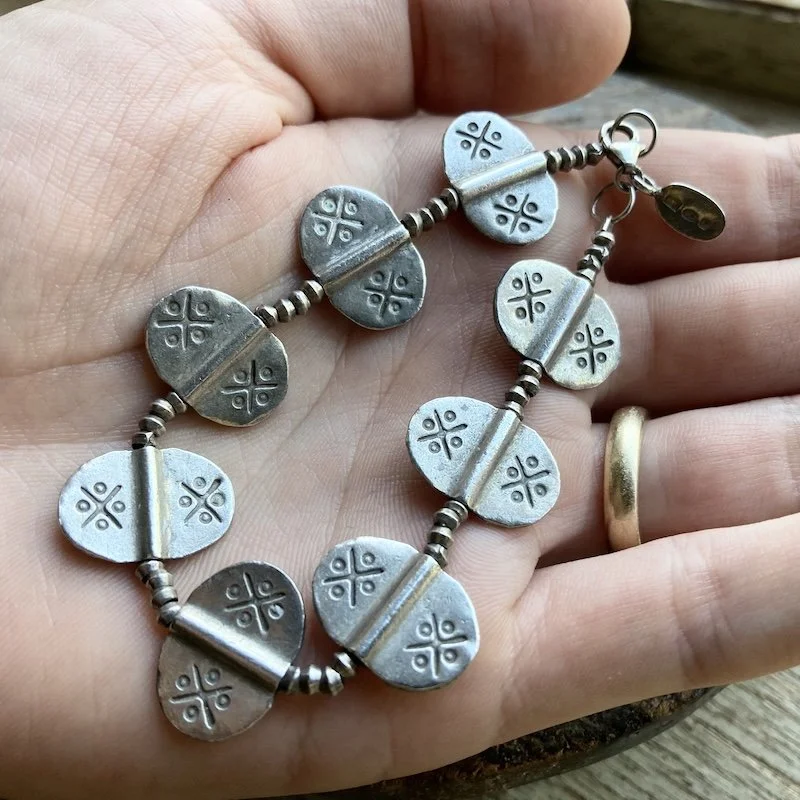 solid silver stamped motif bracelet 4.jpeg