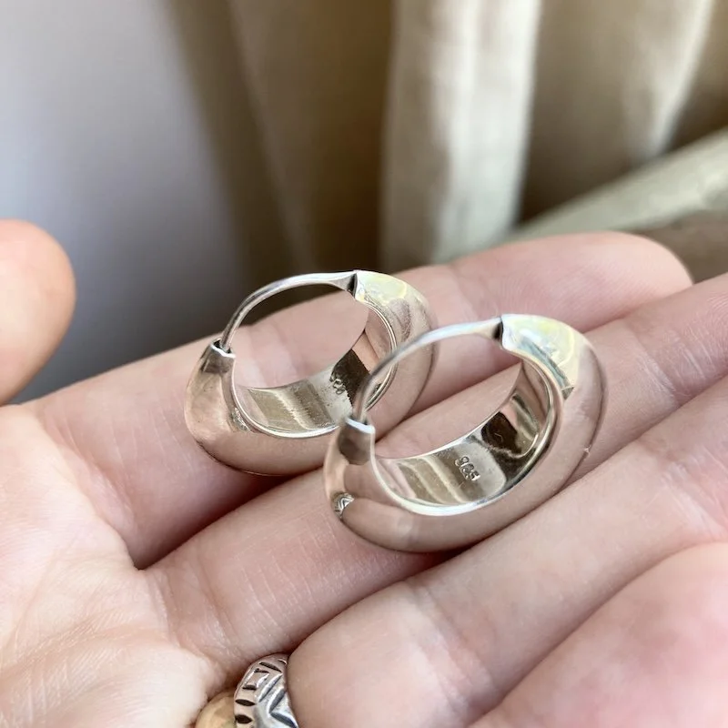 vintage chunky sterling silver hoops 4.jpeg