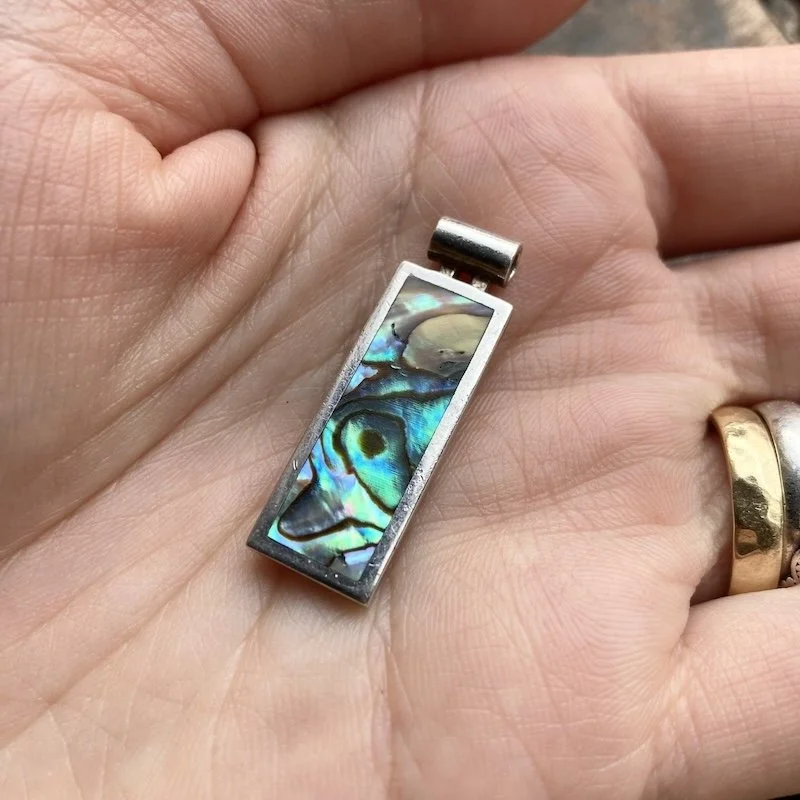 vintage sterling silver abalone shell pendant 4.jpeg