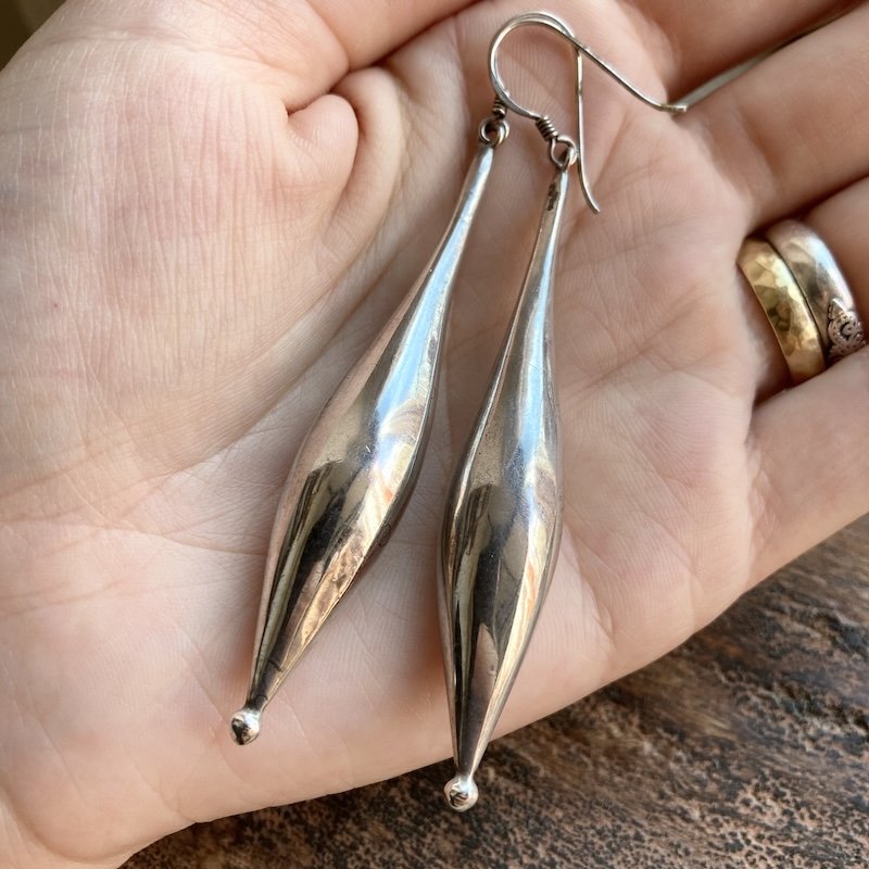 Amazing Vintage Sterling Silver Dangly Earrings