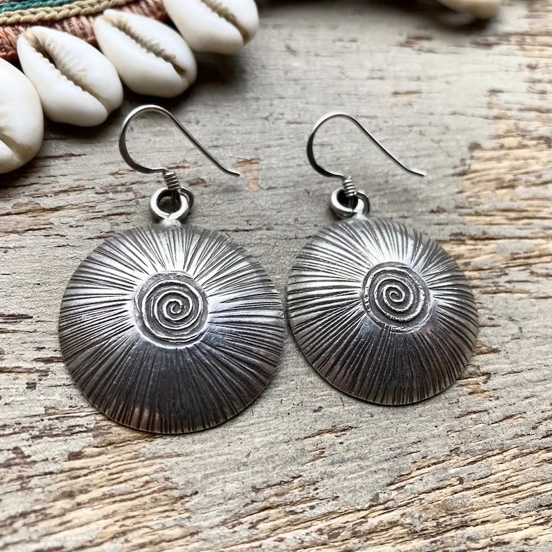 handmade pure silver spiral earrings 2.jpeg