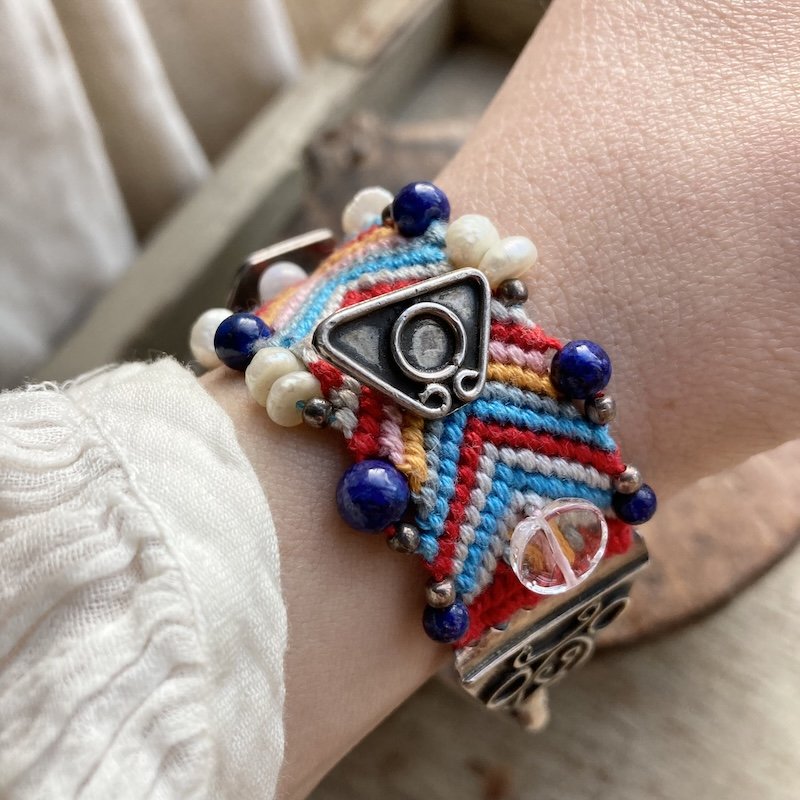 handmade sterling silver and woven friendship band bracelet 5.jpeg