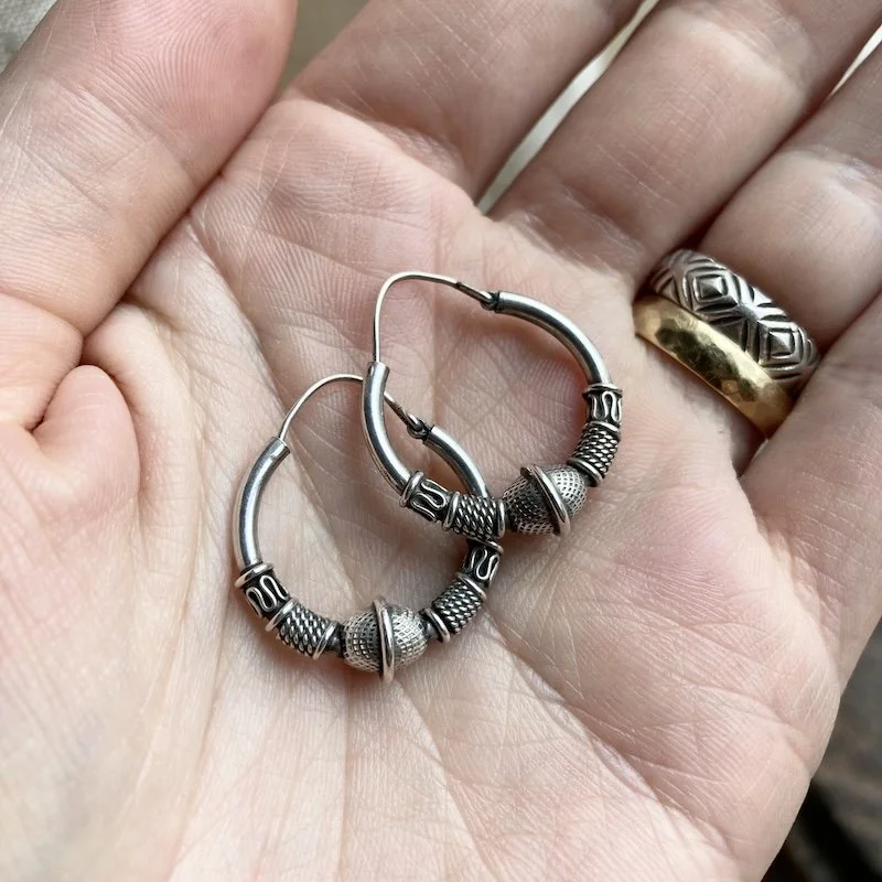 vintage sterling silver Bali hoops 1.jpeg