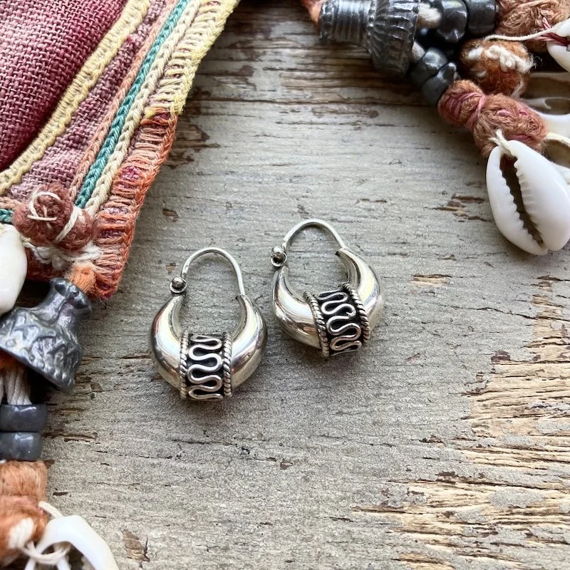 cute little sterling silver Balinese hoops 1.jpeg