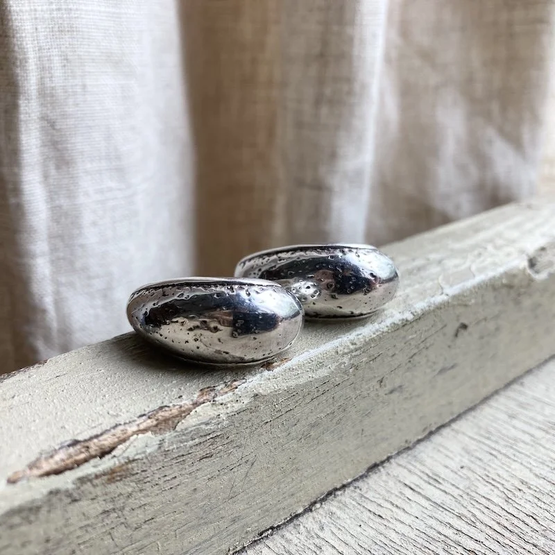textured sterling silver hooped earrings 1.jpeg