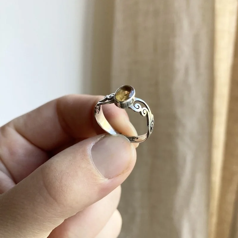 vintage sterling silver citrine ring 1.jpeg