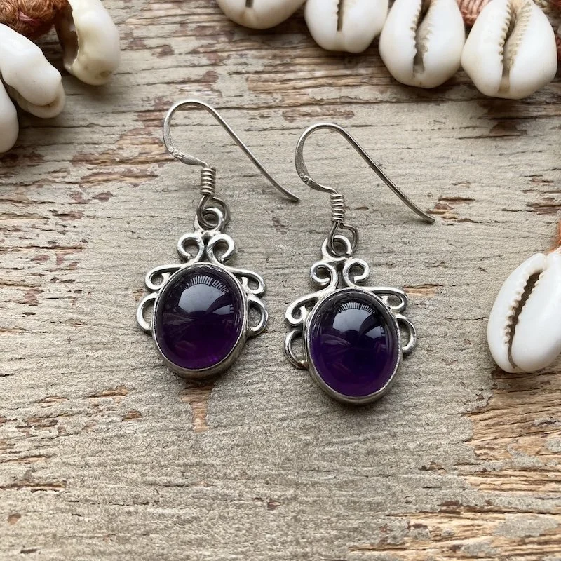 ornate sterling silver and amethyst earrings 1.jpeg