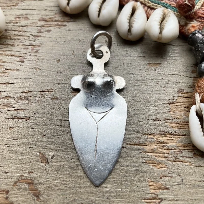 Beautiful Handmade Sterling Silver Goddess Pendant