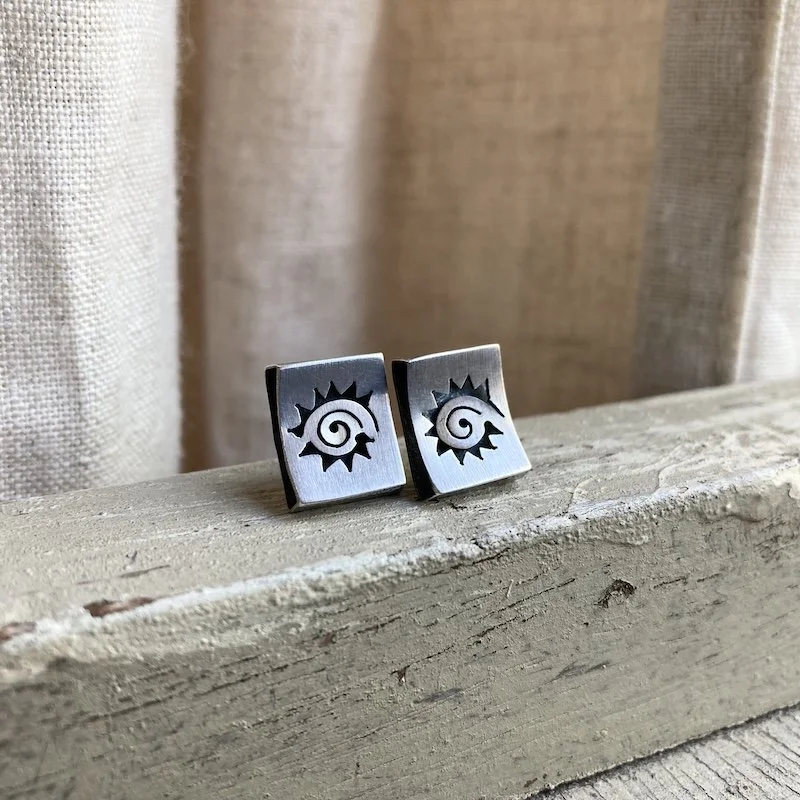 funky sterling silver spiral sun earrings 1.jpeg