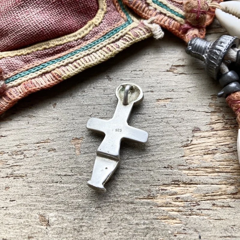 Vintage Solid Silver Fertility Goddess Pendant