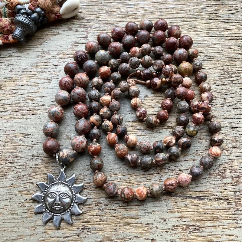 sterling silver sun mala bead necklace 3.jpeg
