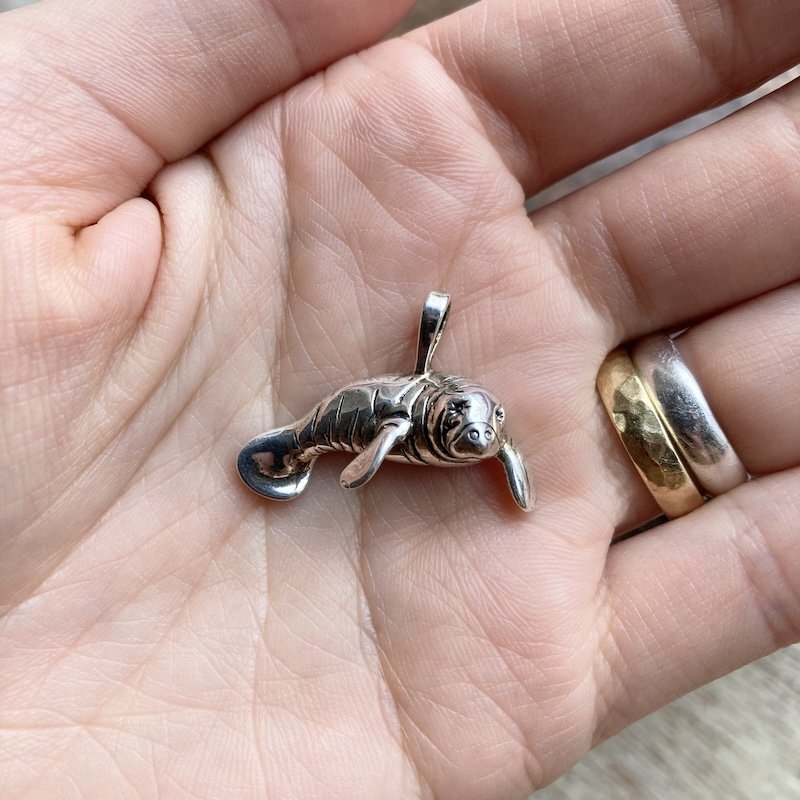 sterling silver manatee pendant 4.jpeg
