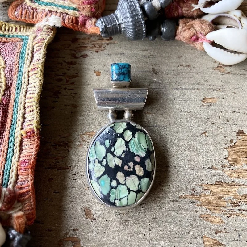sterling silver and turquoise pendant 1.jpeg