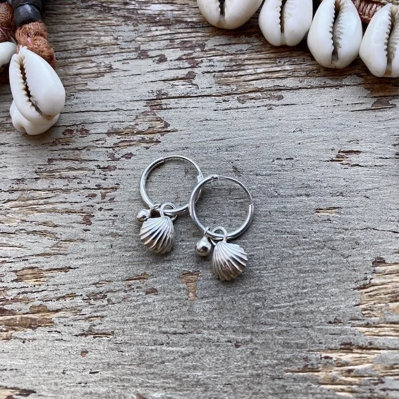 sterling silver seashell hoops 3.jpeg
